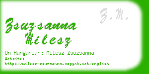 zsuzsanna milesz business card